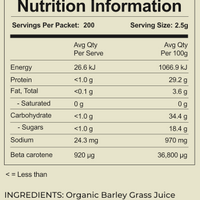 2kg Organic Barley Grass Juice Powder- Bulk