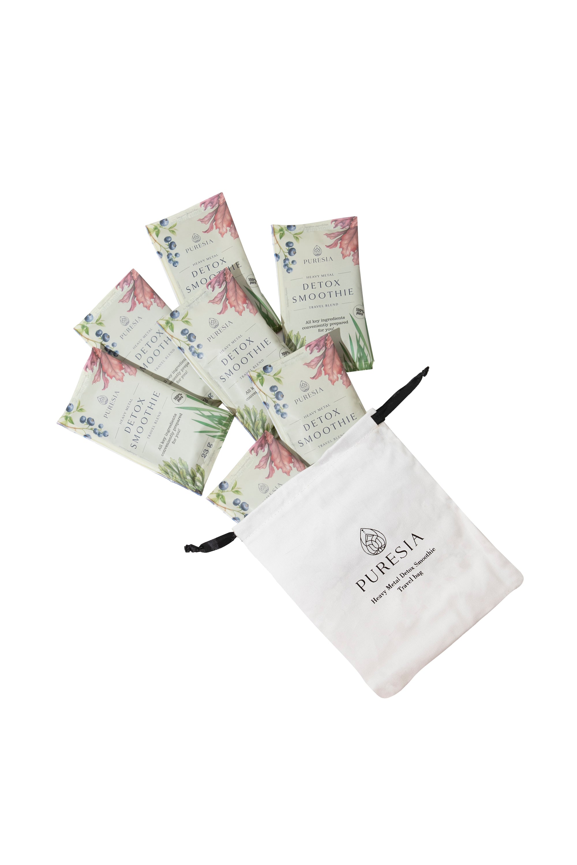 7 Pack Bundle- Heavy Metal Detox Smoothie Travel Sachets