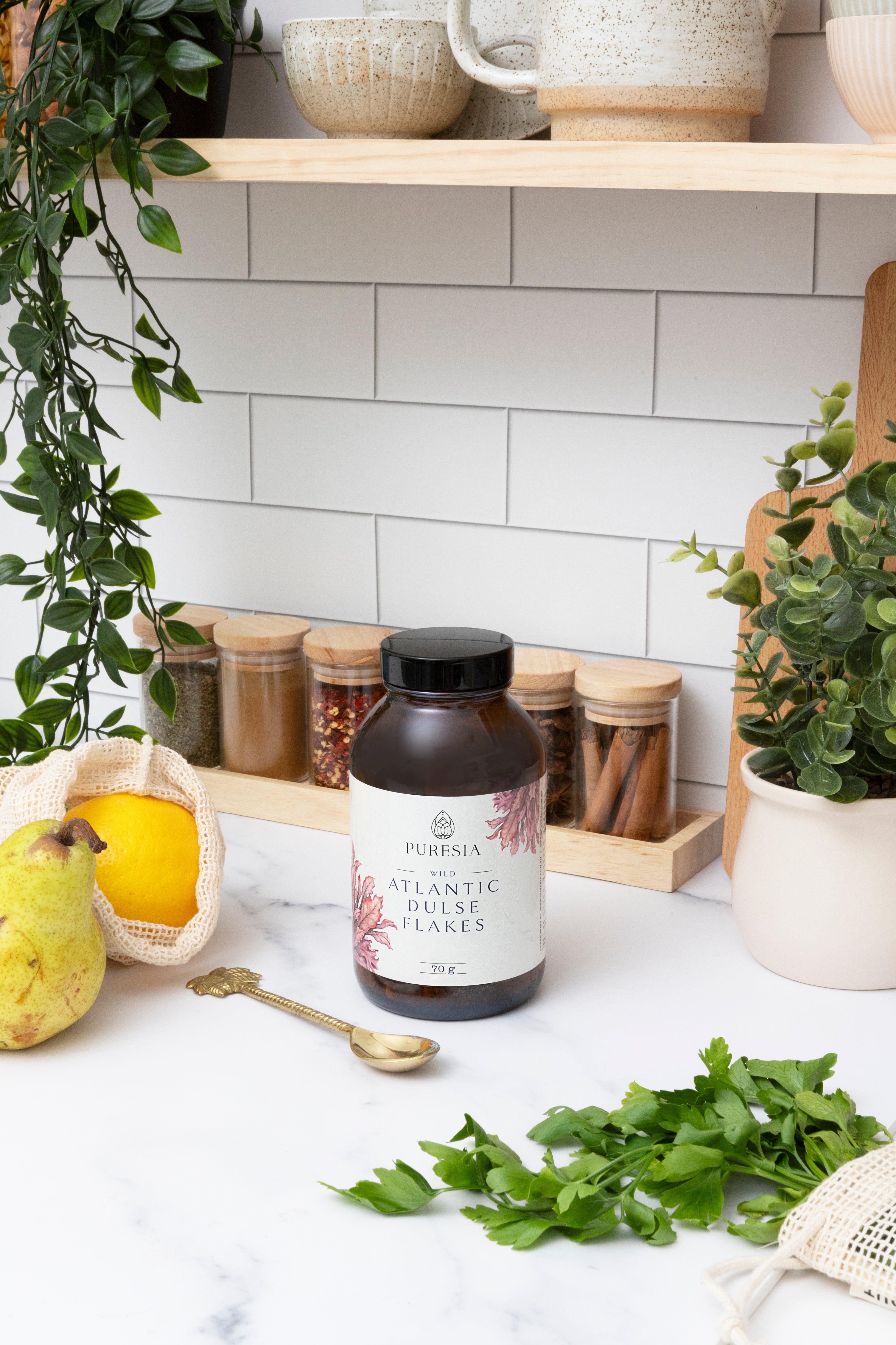 Atlantic dulse flakes in a bottle