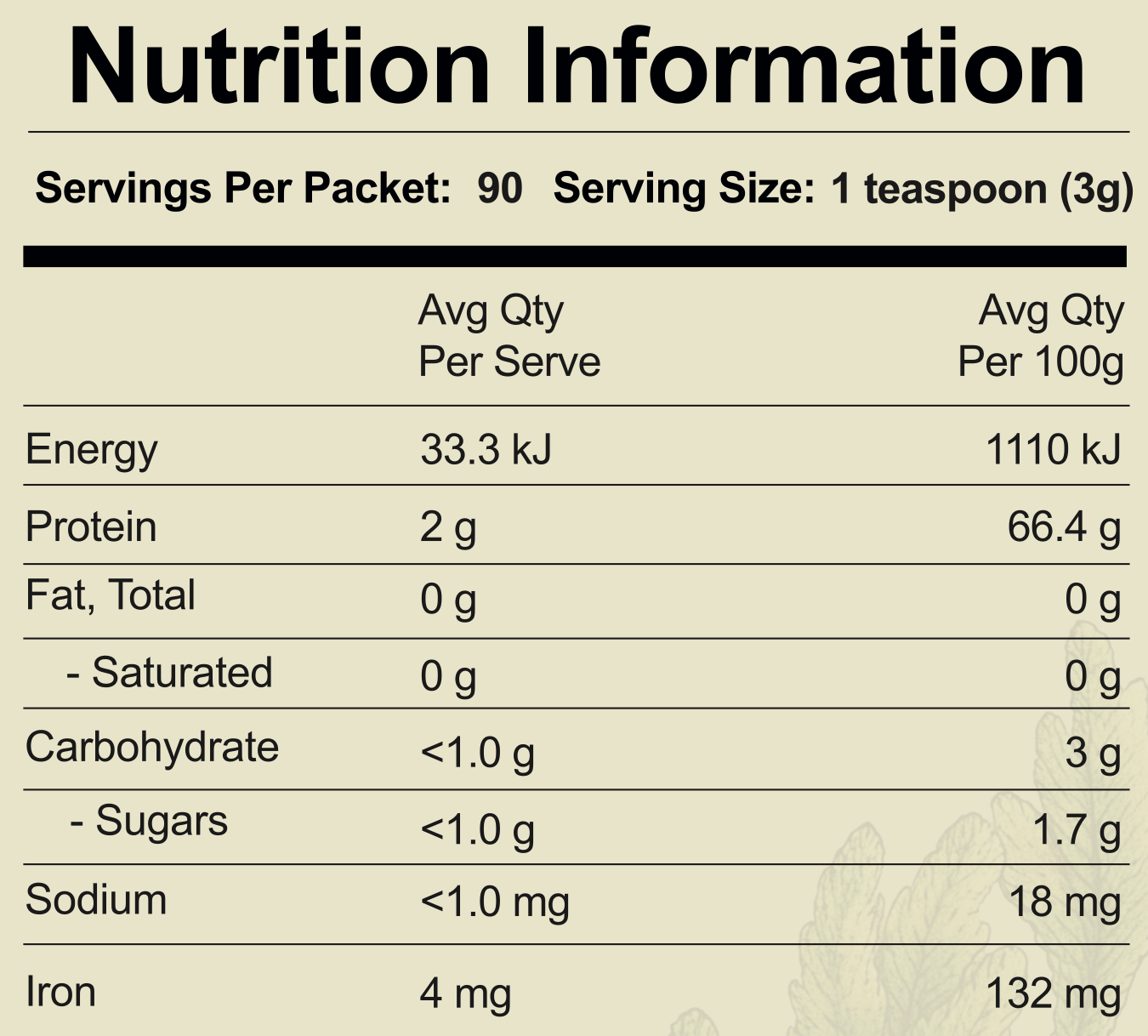 270g Australian Spirulina Powder