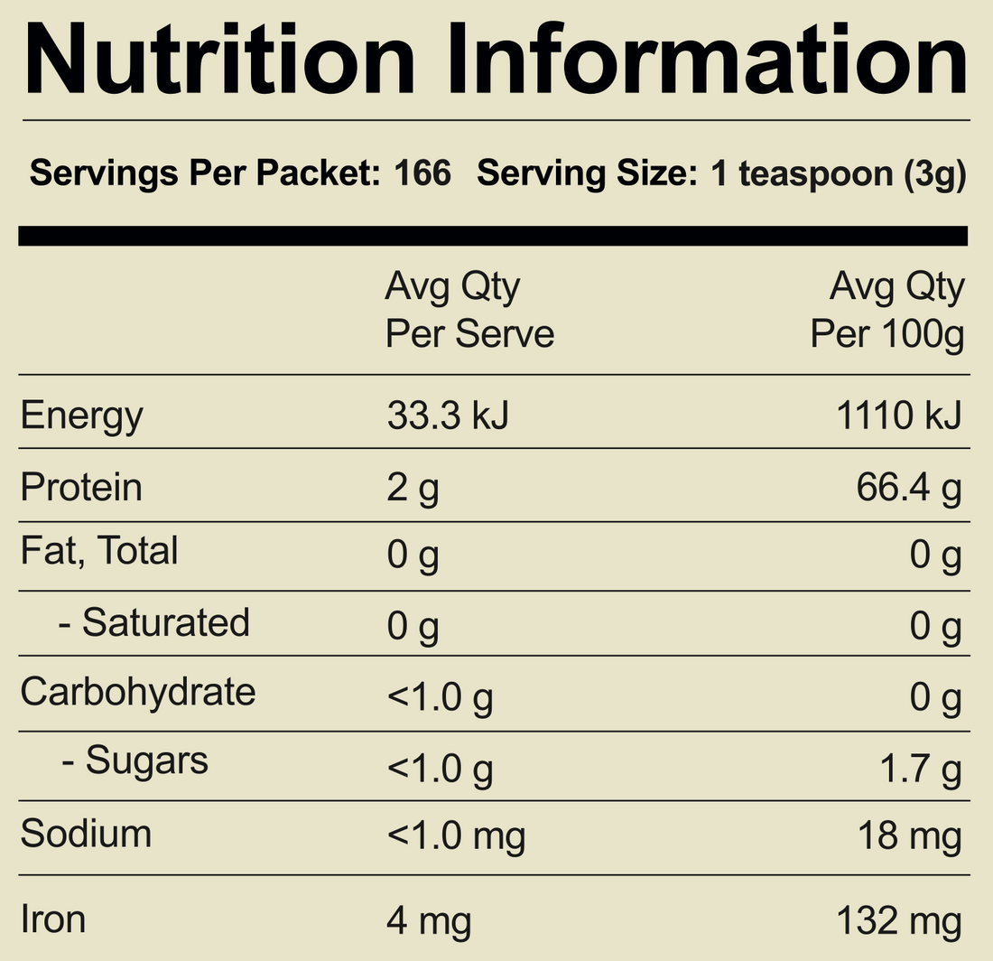 500g Australian Spirulina Powder